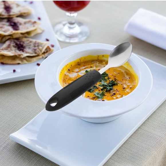 4 Sets Tableware Elderly Utensils Household Gadgets Adaptive Eating Equipment - Picture 4 of 5